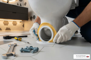 toilet bowl seal replacement