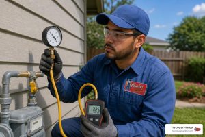 gas line pressure test Houston