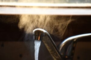 hot water service installation
