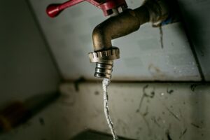 leaking pipe water damage emergency plumbing
