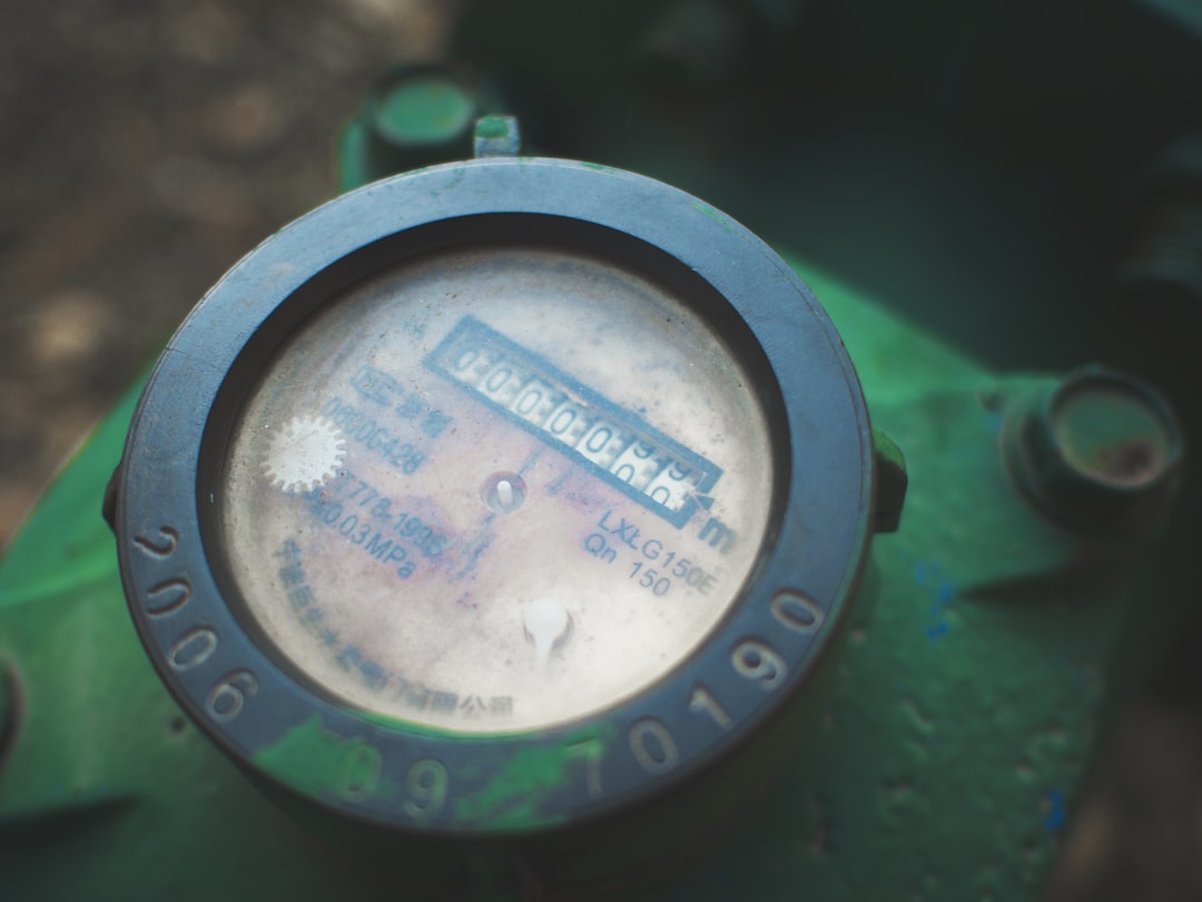 water meter spinning quickly indicating a leak