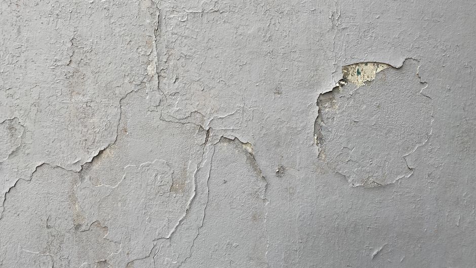 water damage on drywall from a hidden leak - plumber for leak detection