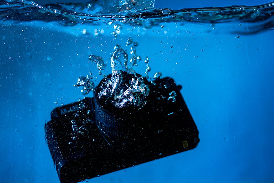 camera head submerged in water for leakproof testing - waterproof borescope camera camera head submerged in water for leakproof testing - waterproof borescope camera