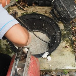 clogged kitchen main drain